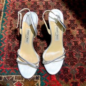 Jimmy Choo Silver Elegant Shoes